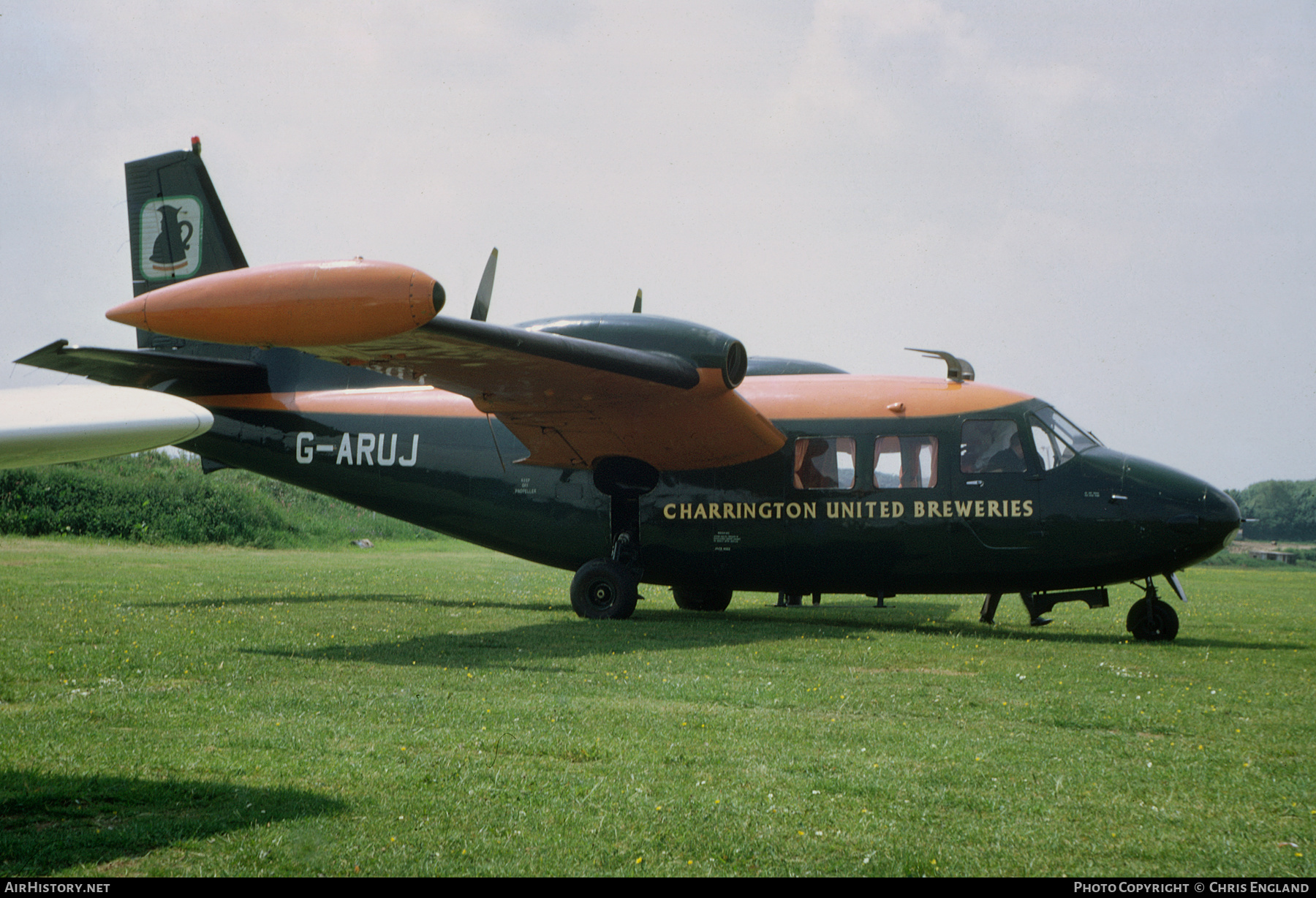 Aircraft Photo of G-ARUJ | Piaggio P-166 | Charrington United Breweries | AirHistory.net #467654