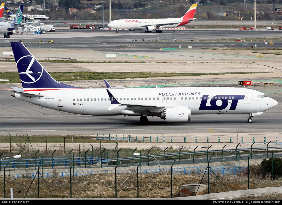 Aircraft Photo of SP-LVB | Boeing 737-8 Max 8 | LOT Polish Airlines - Polskie Linie Lotnicze | AirHistory.net #467700