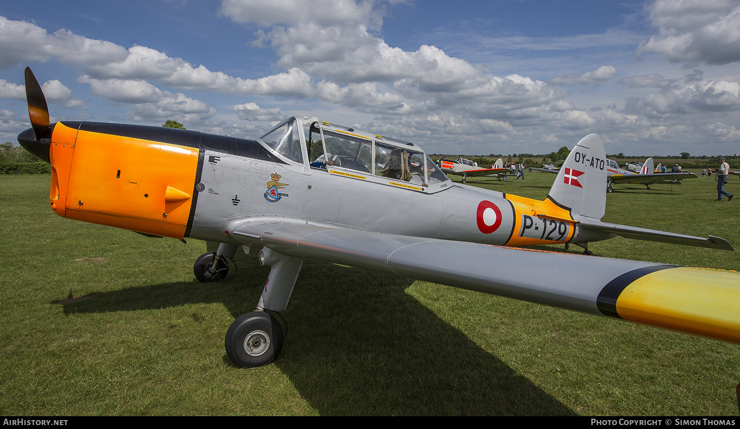 Aircraft Photo of OY-ATO / P-129 | De Havilland DHC-1 Chipmunk Mk22 | Denmark - Air Force | AirHistory.net #467845