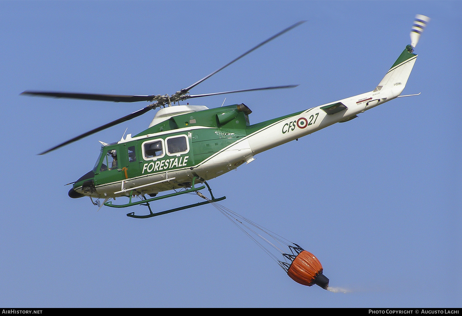 Aircraft Photo of I-CFAL / CFS-27 | Agusta AB-412EP Grifone | Italy - Corpo Forestale (CFS) | AirHistory.net #467874