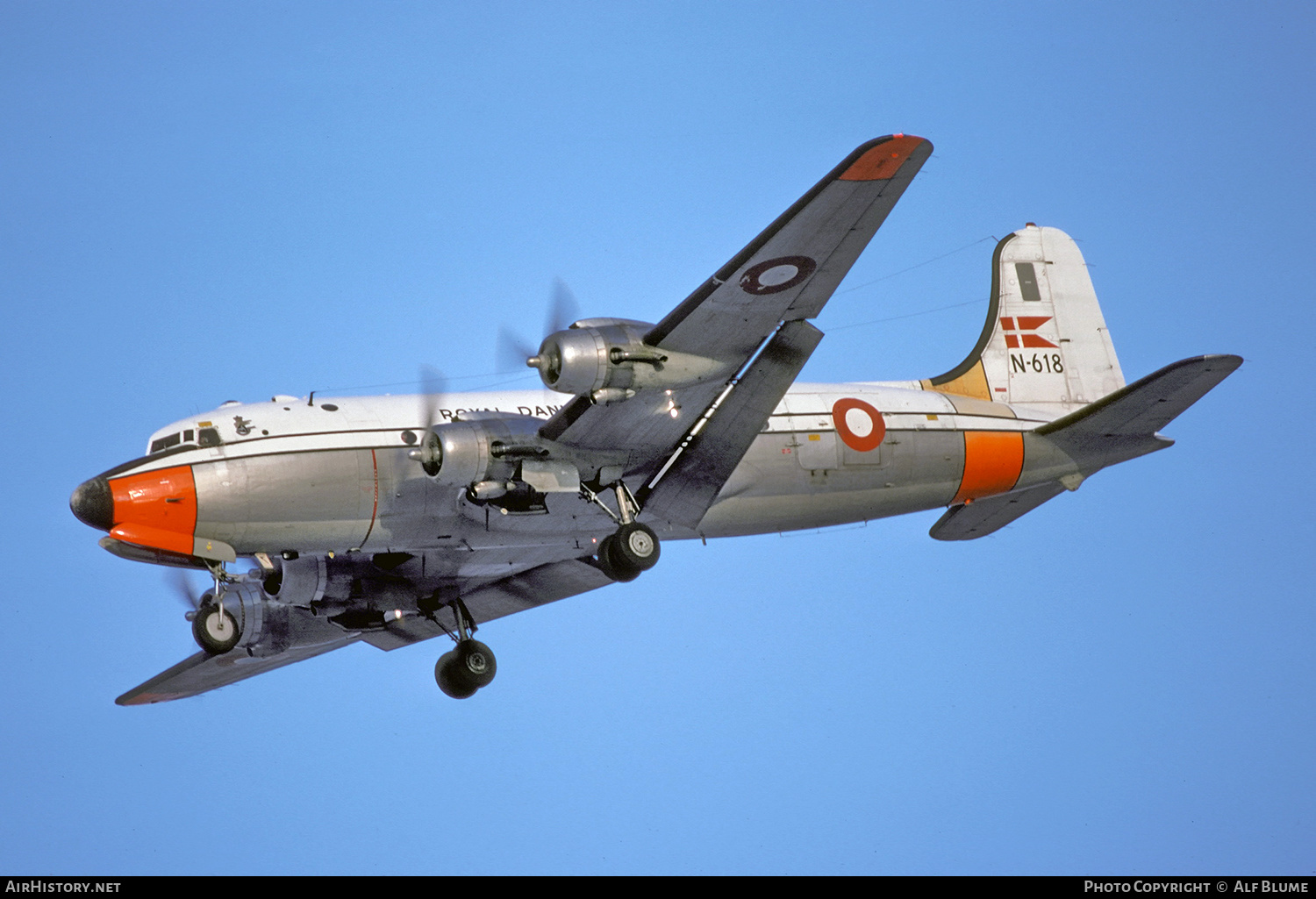 Aircraft Photo of N-618 | Douglas C-54D Skymaster | Denmark - Air Force | AirHistory.net #467905