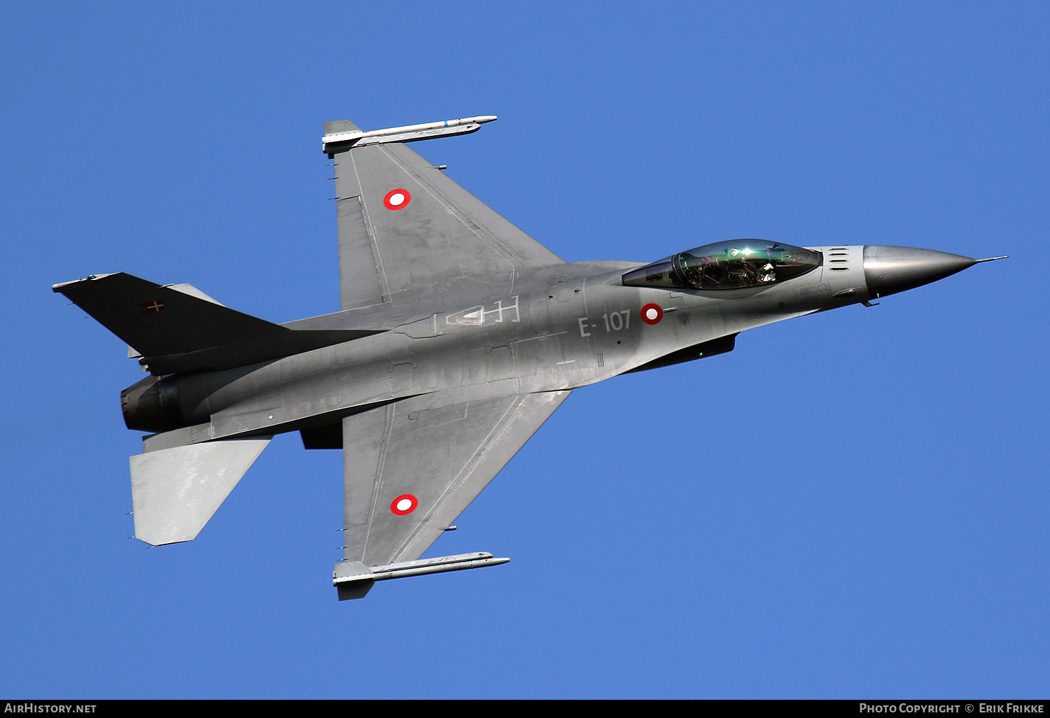 Aircraft Photo of E-107 | General Dynamics F-16AM Fighting Falcon | Denmark - Air Force | AirHistory.net #467950
