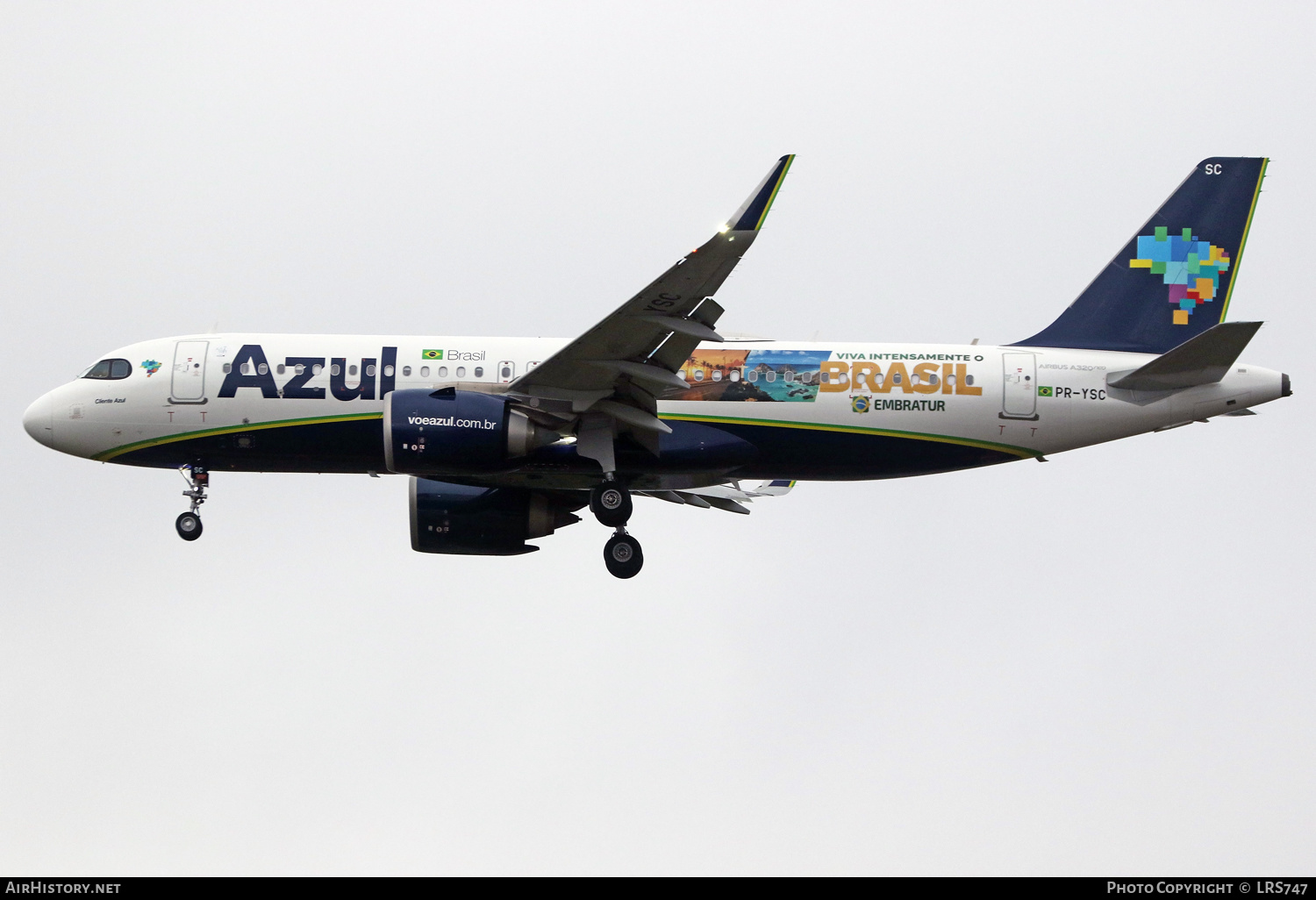 Aircraft Photo of PR-YSC | Airbus A320-251N | Azul Linhas Aéreas Brasileiras | AirHistory.net #467977