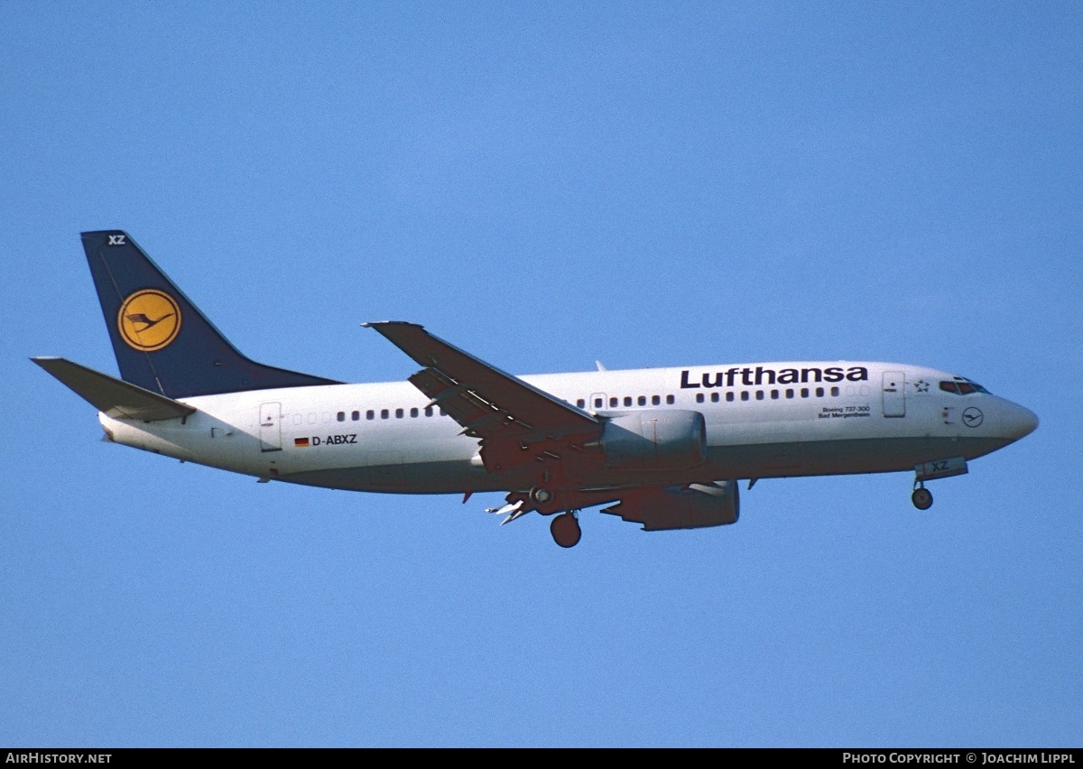 Aircraft Photo of D-ABXZ | Boeing 737-330 | Lufthansa | AirHistory.net #467992