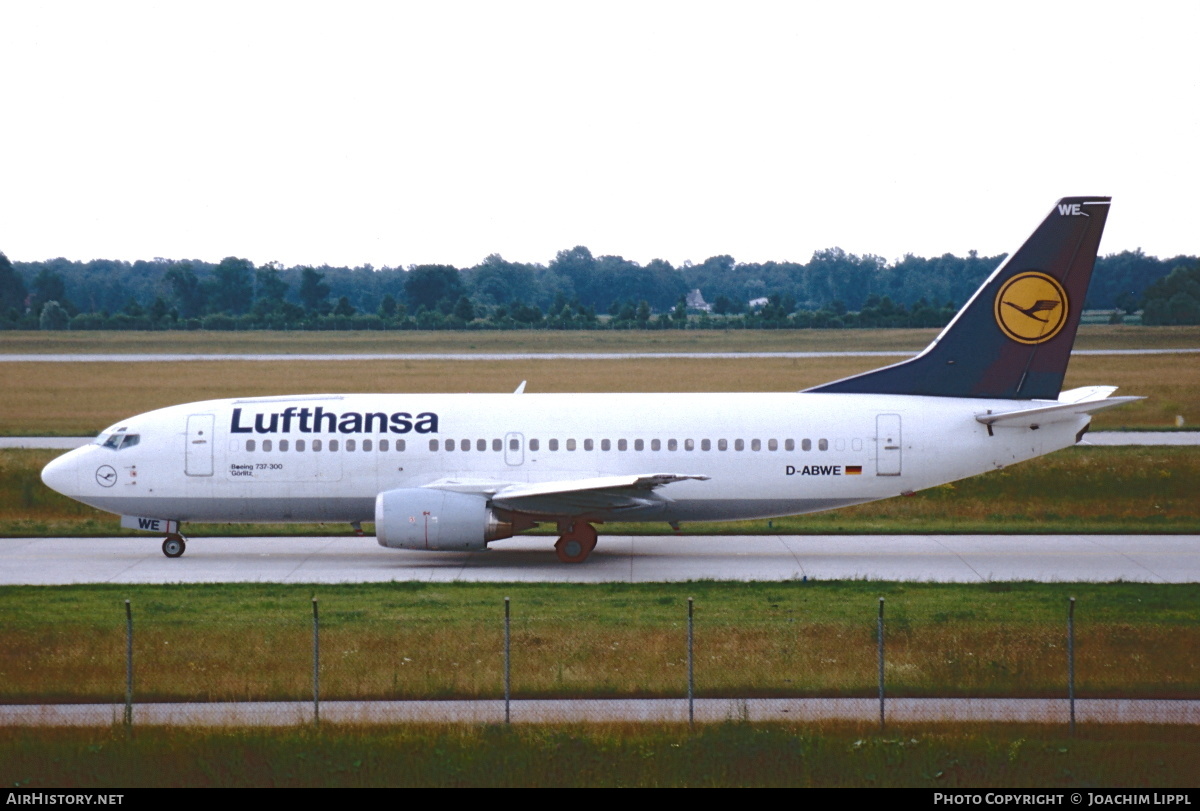 Aircraft Photo of D-ABWE | Boeing 737-330(QC) | Lufthansa | AirHistory.net #468017