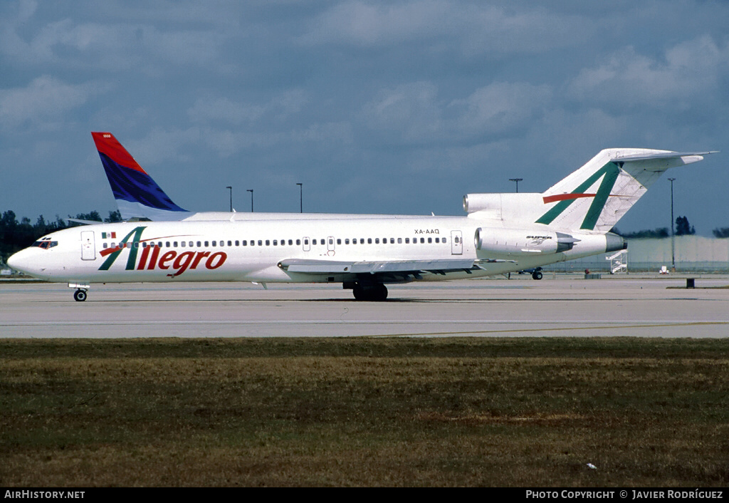 Aircraft Photo of XA-AAQ | Boeing 727-231/Adv | Allegro Air | AirHistory.net #468018