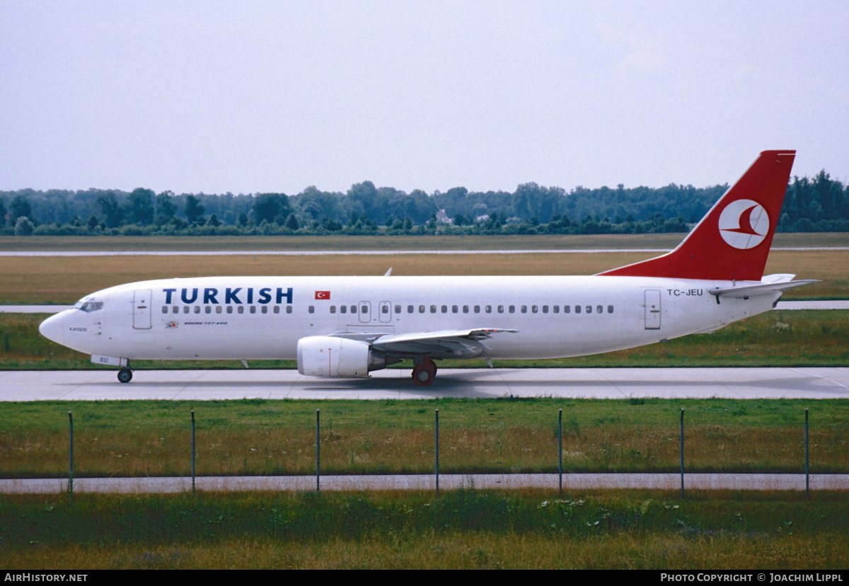 Aircraft Photo of TC-JEU | Boeing 737-4Y0 | Turkish Airlines | AirHistory.net #468026