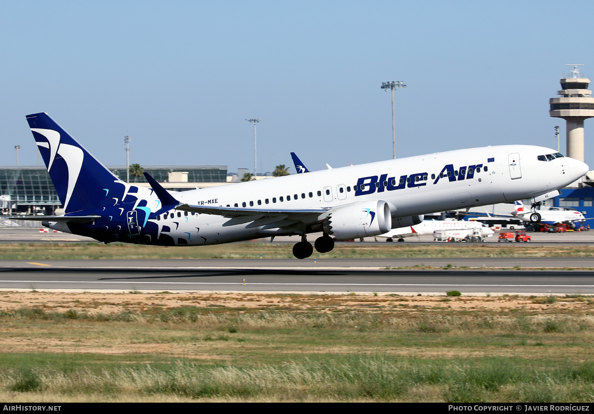 Aircraft Photo of YR-MXE | Boeing 737-8 Max 8 | Blue Air | AirHistory.net #468040