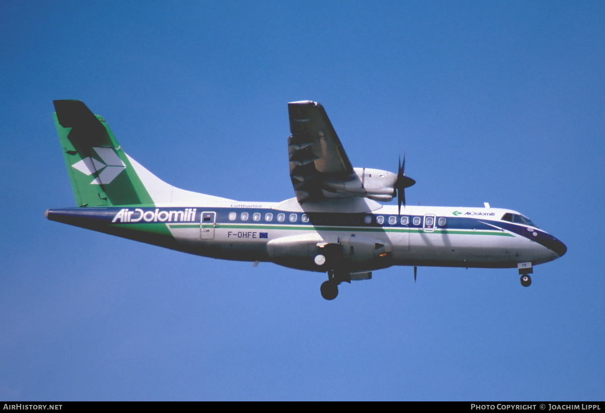 Aircraft Photo of F-OHFE | ATR ATR-42-320 | Air Dolomiti | AirHistory.net #468082