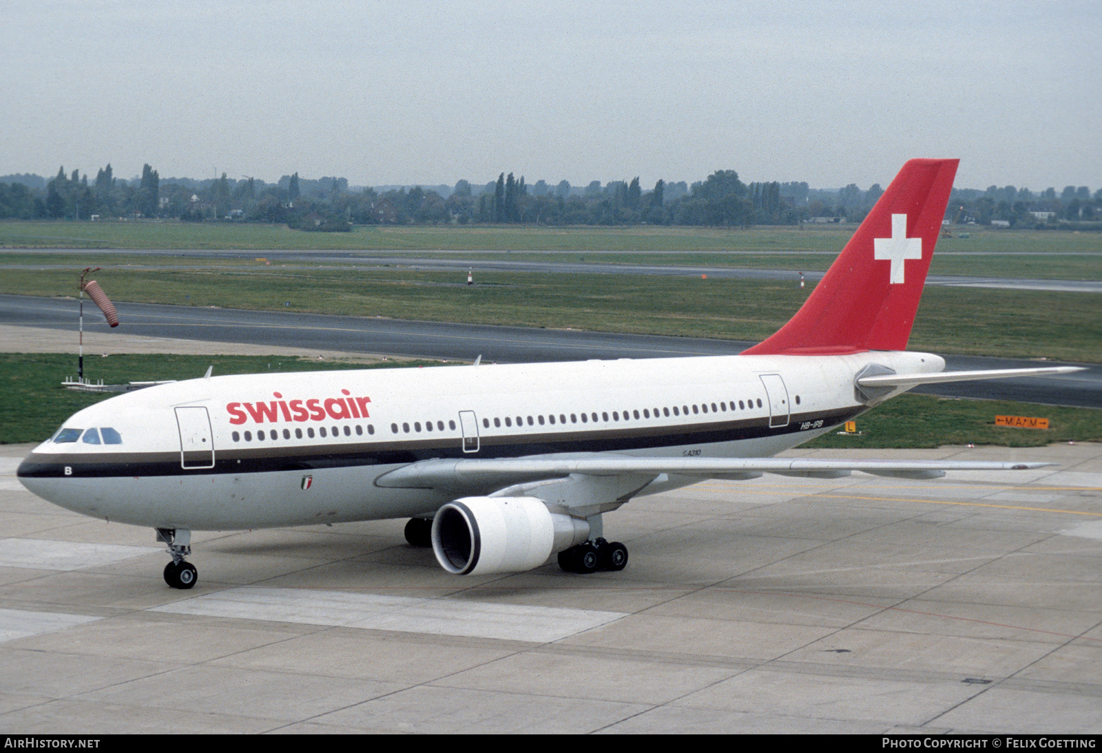 Aircraft Photo of HB-IPB | Airbus A310-221 | Swissair | AirHistory.net #468105
