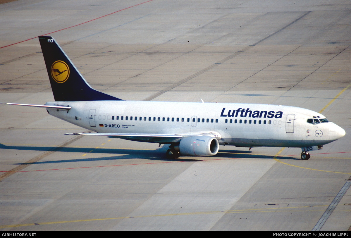 Aircraft Photo of D-ABEO | Boeing 737-330 | Lufthansa | AirHistory.net #468206