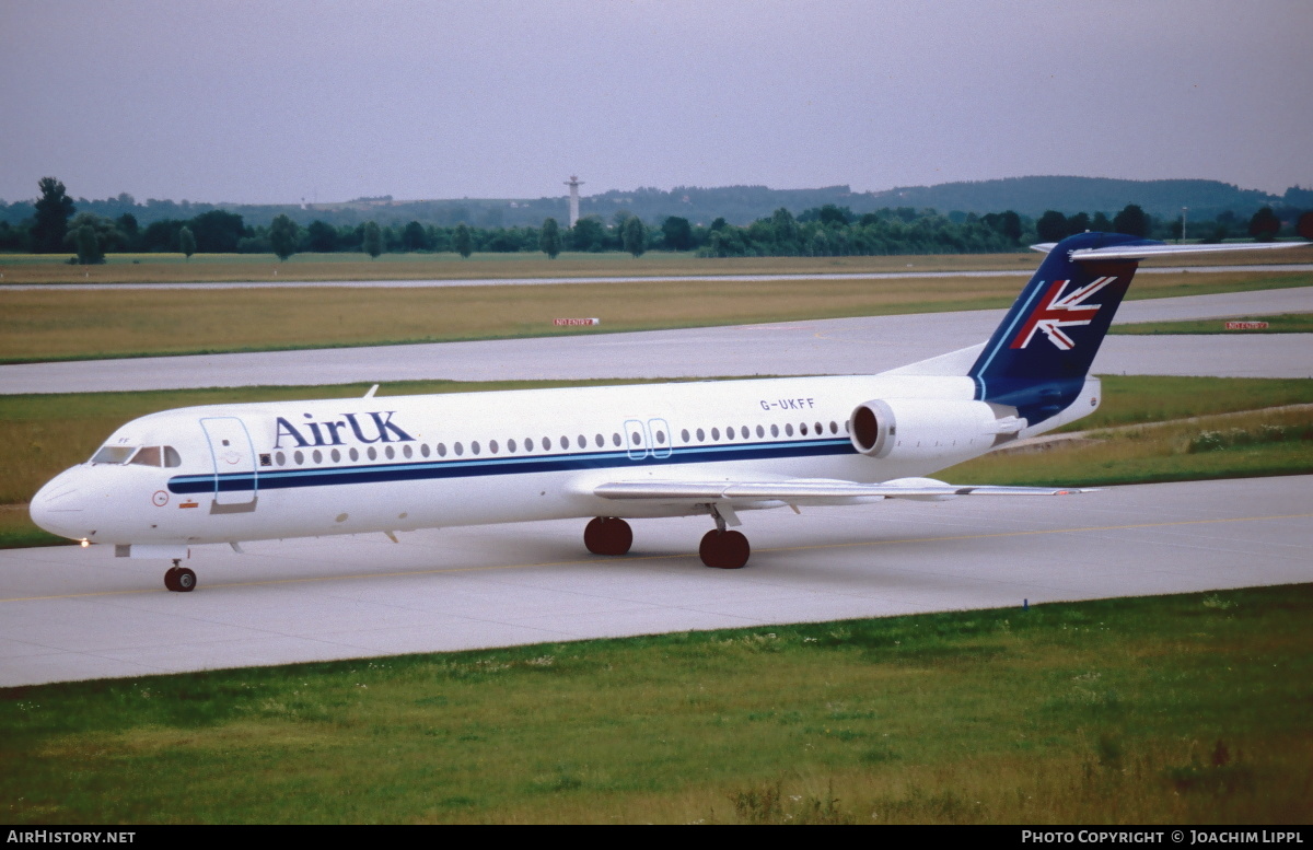 Aircraft Photo of G-UKFF | Fokker 100 (F28-0100) | Air UK | AirHistory.net #468212