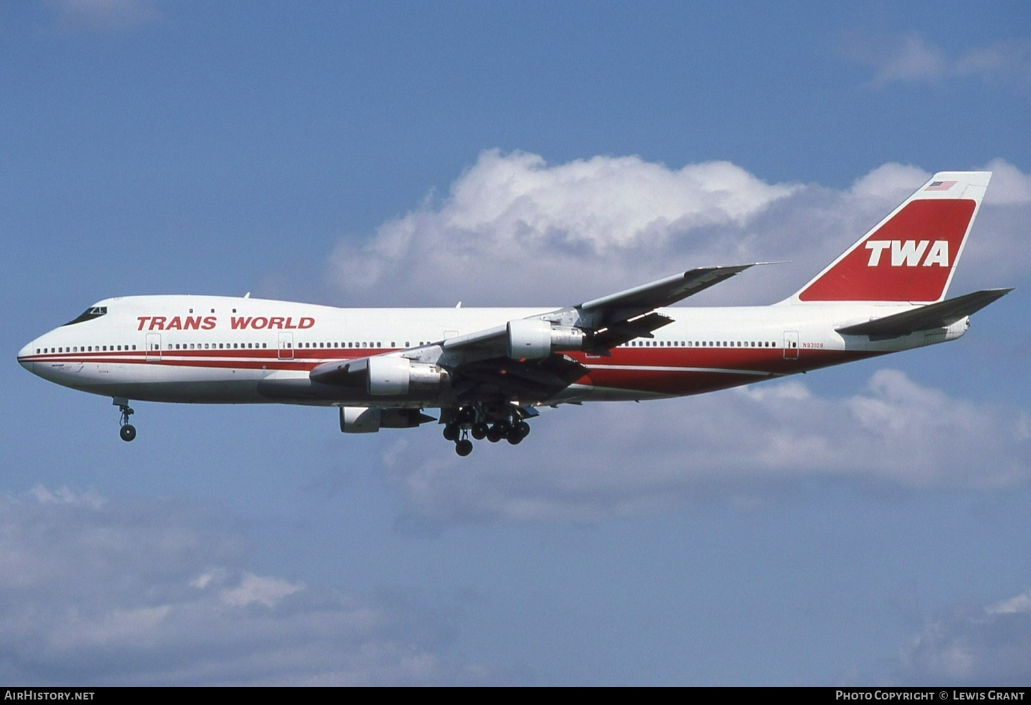Aircraft Photo of N93109 | Boeing 747-131 | Trans World Airlines - TWA | AirHistory.net #468250