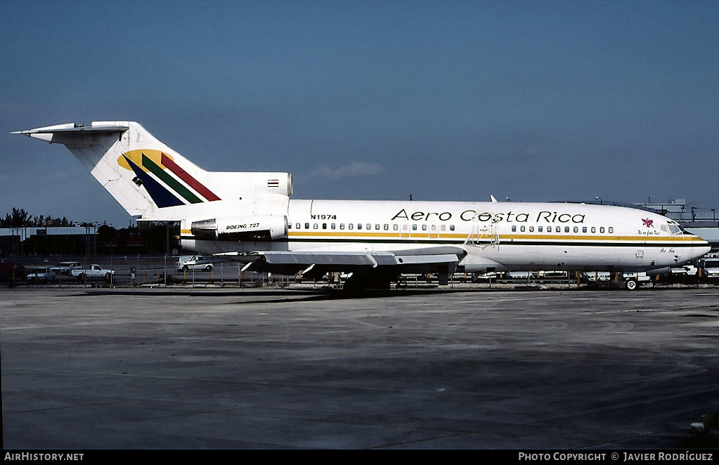 Aircraft Photo of N1974 | Boeing 727-23 | Aero Costa Rica | AirHistory.net #468299