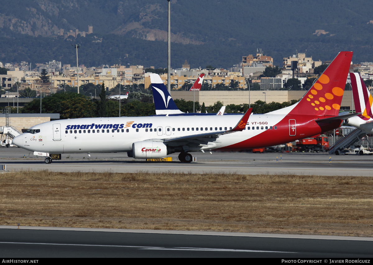 Aircraft Photo of VT-SGQ | Boeing 737-8GJ | Smartwings | AirHistory.net #468301