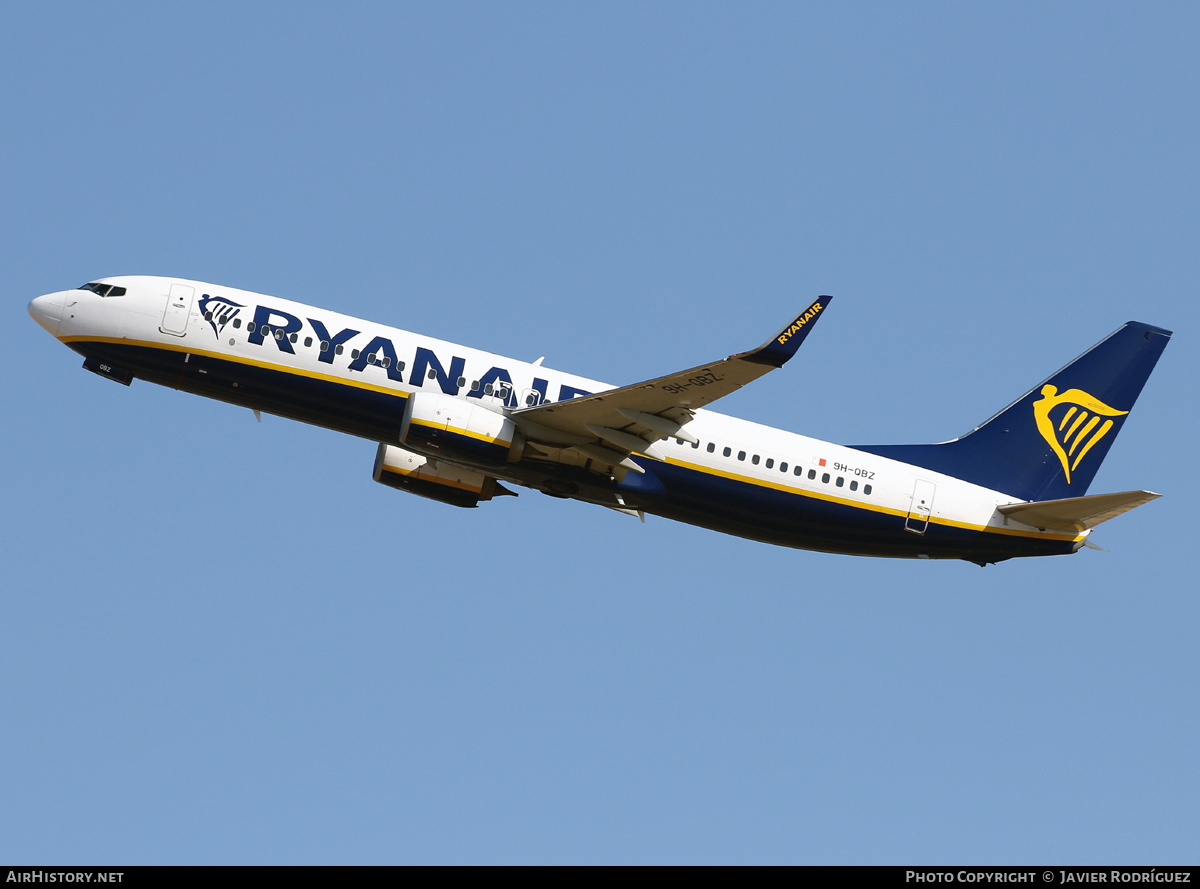 Aircraft Photo of 9H-QBZ | Boeing 737-8AS | Ryanair | AirHistory.net #468329