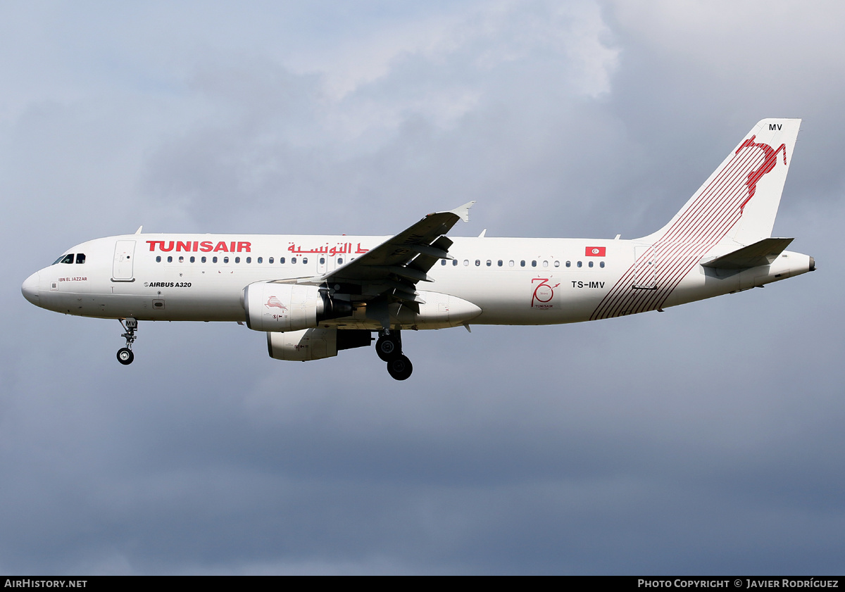 Aircraft Photo of TS-IMV | Airbus A320-214 | Tunisair | AirHistory.net #468631