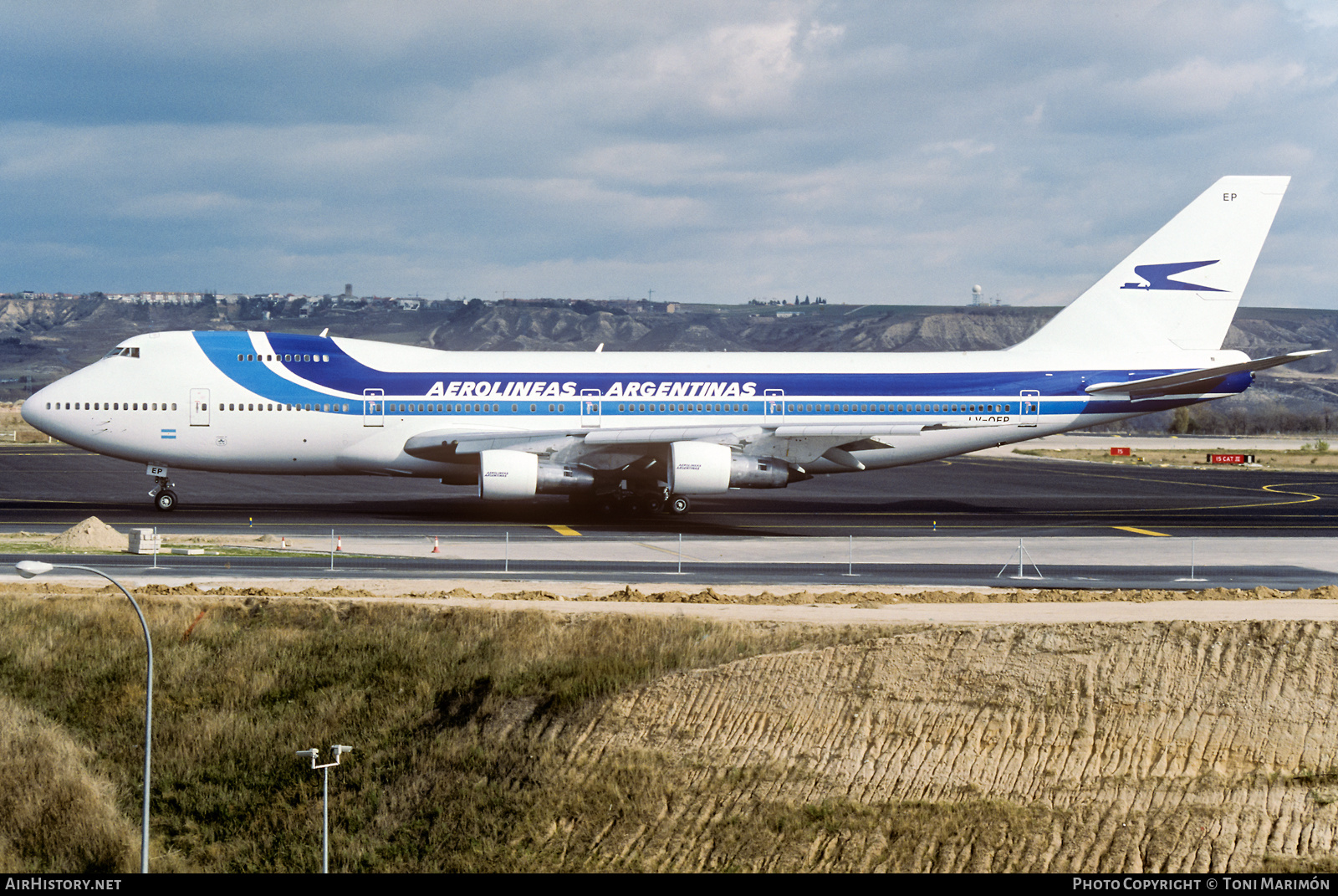 Aircraft Photo of LV-OEP | Boeing 747-287B | Aerolíneas Argentinas | AirHistory.net #468643