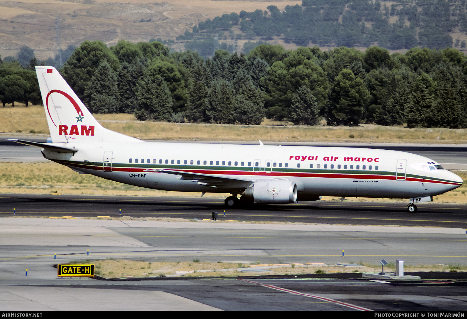 Aircraft Photo of CN-RMF | Boeing 737-4B6 | Royal Air Maroc - RAM | AirHistory.net #468645