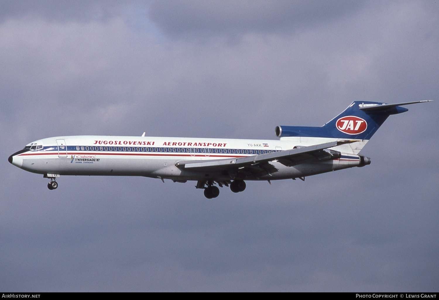 Aircraft Photo of YU-AKK | Boeing 727-2H9/Adv | JAT Yugoslav Airlines - Jugoslovenski Aerotransport | AirHistory.net #468741
