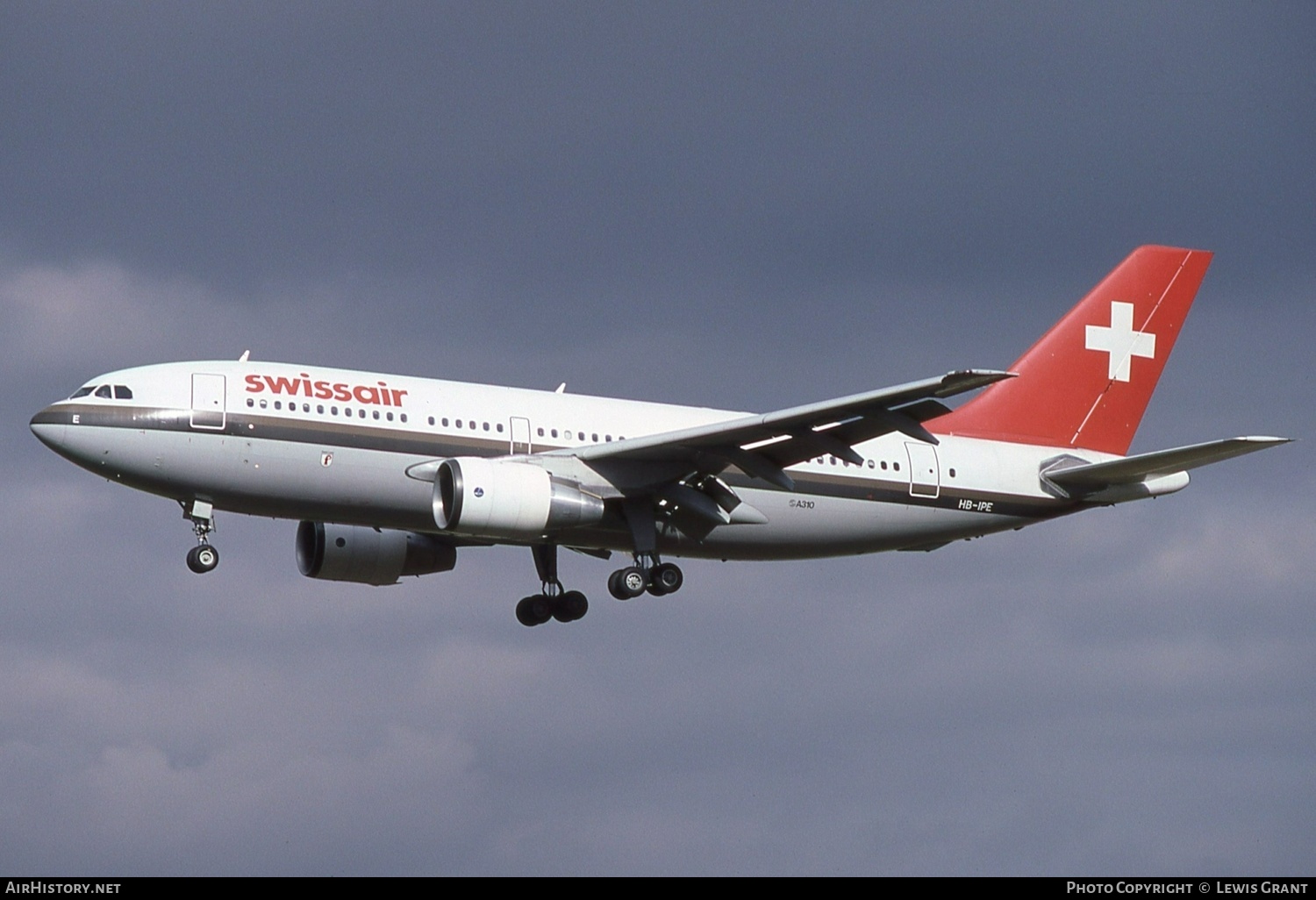 Aircraft Photo of HB-IPE | Airbus A310-221 | Swissair | AirHistory.net #468742