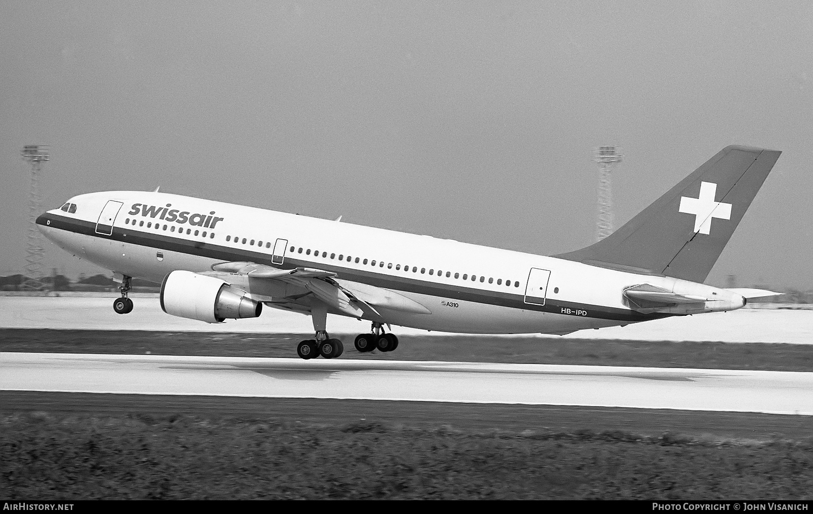 Aircraft Photo of HB-IPD | Airbus A310-221 | Swissair | AirHistory.net #468766