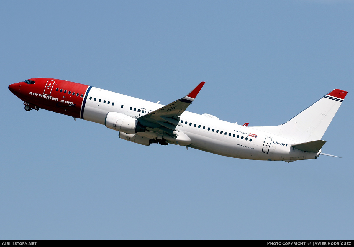 Aircraft Photo of LN-DYT | Boeing 737-8JP | Norwegian | AirHistory.net #468788