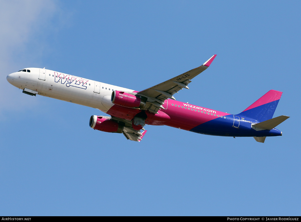 Aircraft Photo of HA-LXS | Airbus A321-231 | Wizz Air | AirHistory.net #468808