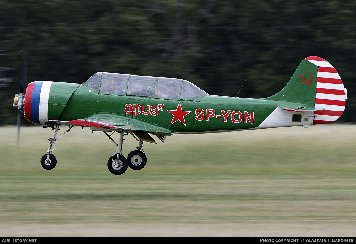 Aircraft Photo of SP-YON | Yakovlev Yak-52 | Soviet Union - Air Force | AirHistory.net #468943