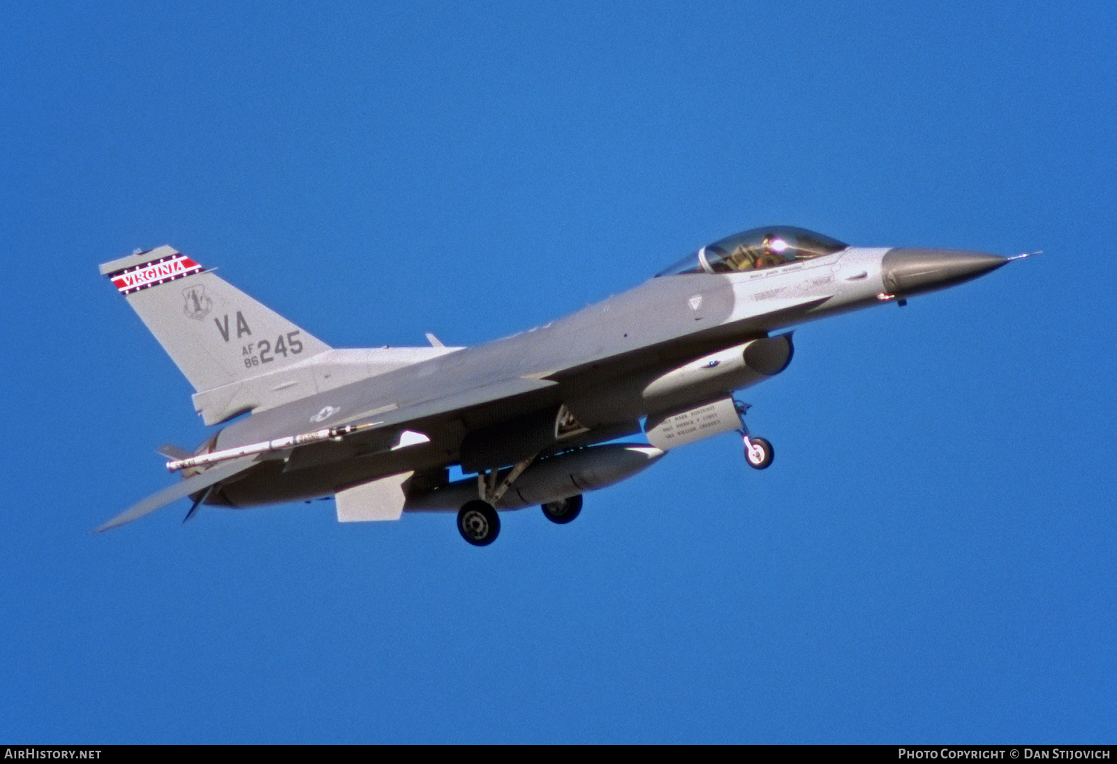 Aircraft Photo of 86-0245 / AF86-245 | General Dynamics F-16C Fighting Falcon | USA - Air Force | AirHistory.net #468959