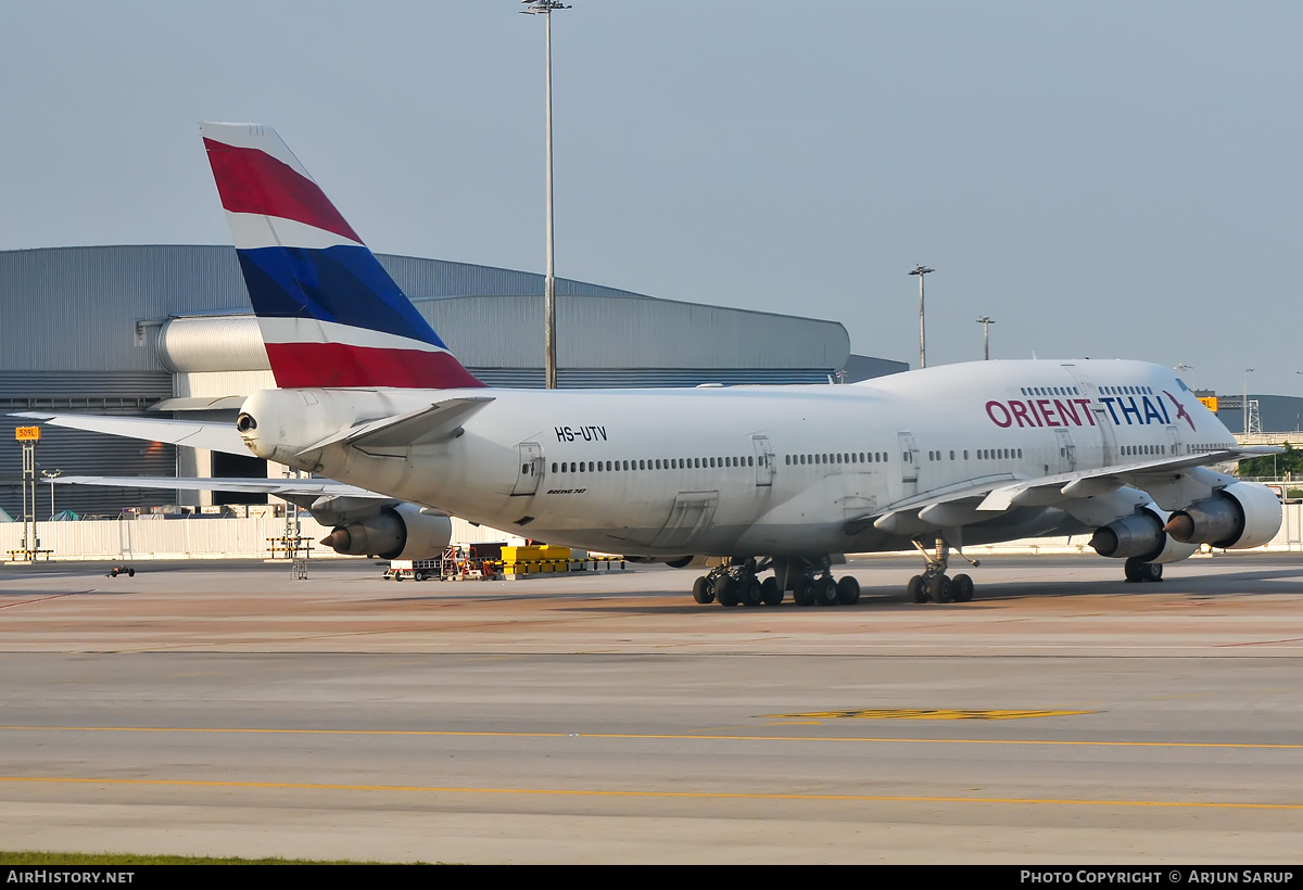 Aircraft Photo of HS-UTV | Boeing 747-346 | Orient Thai Airlines | AirHistory.net #468970