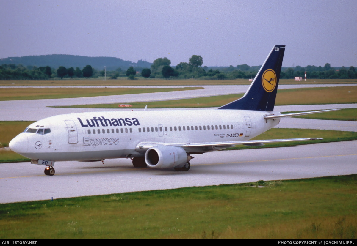 Aircraft Photo of D-ABED | Boeing 737-330 | Lufthansa Express | AirHistory.net #469043