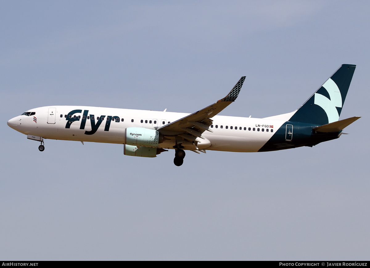 Aircraft Photo of LN-FGD | Boeing 737-82R | Flyr | AirHistory.net #469081