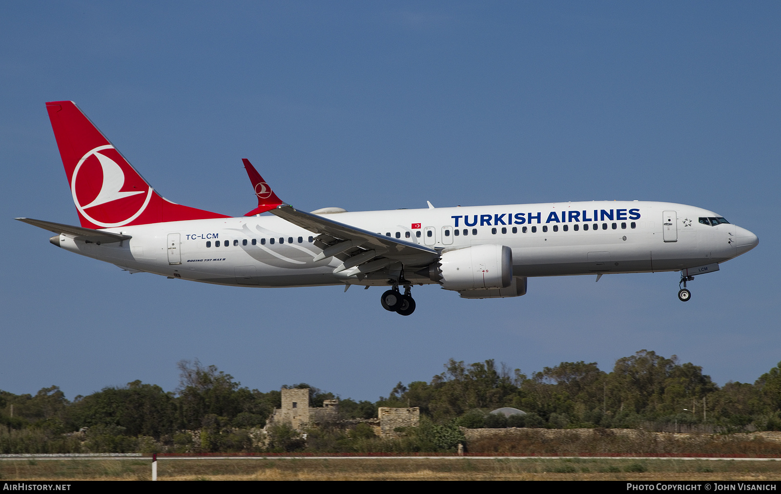 Aircraft Photo of TC-LCM | Boeing 737-8 Max 8 | Turkish Airlines | AirHistory.net #469146