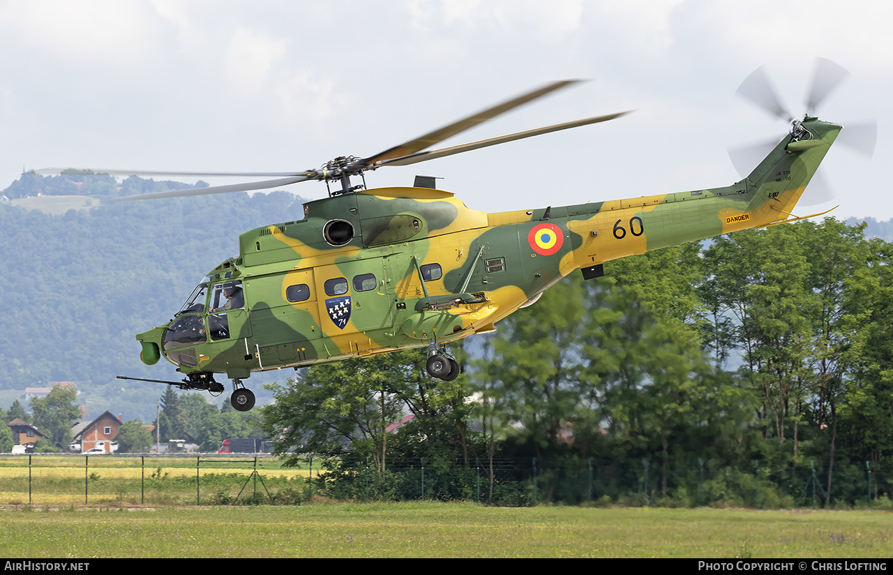 Aircraft Photo of 60 | Aerospatiale IAR-330L/SOCAT Puma | Romania - Air Force | AirHistory.net #469164