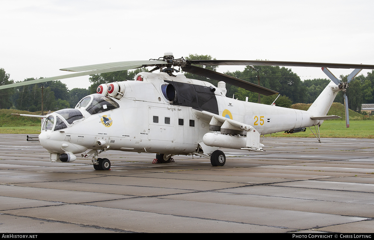 Aircraft Photo of 25 yellow | Mil Mi-24P | Ukraine - Army | AirHistory.net #469182