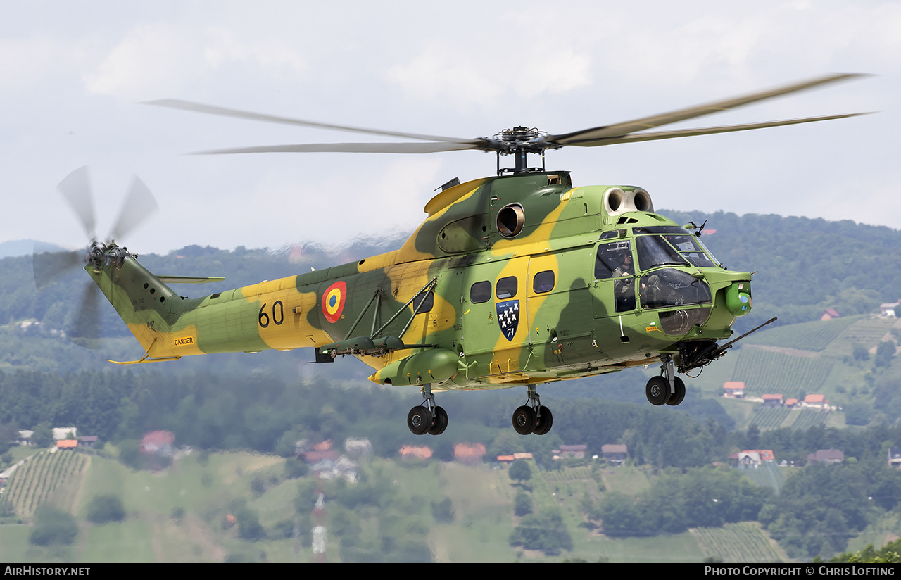 Aircraft Photo of 60 | Aerospatiale IAR-330L/SOCAT Puma | Romania - Air Force | AirHistory.net #469183