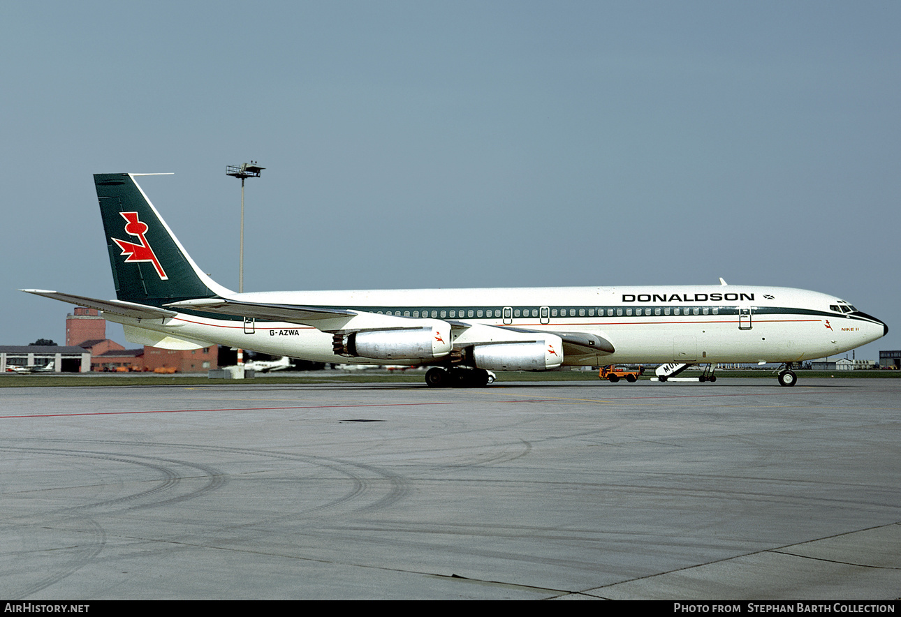 Aircraft Photo of G-AZWA | Boeing 707-321(F) | Donaldson International Airways | AirHistory.net #469238