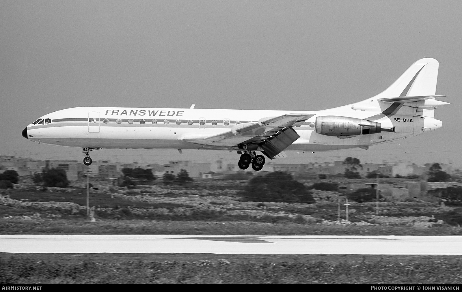 Aircraft Photo of SE-DHA | Sud SE-210 Caravelle 10B3 Super B | Transwede Airways | AirHistory.net #469325
