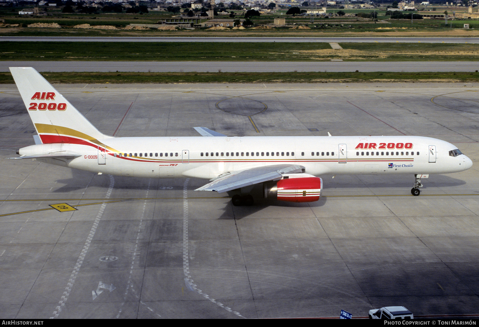 Aircraft Photo of G-OOOS | Boeing 757-236 | Air 2000 | AirHistory.net #469335
