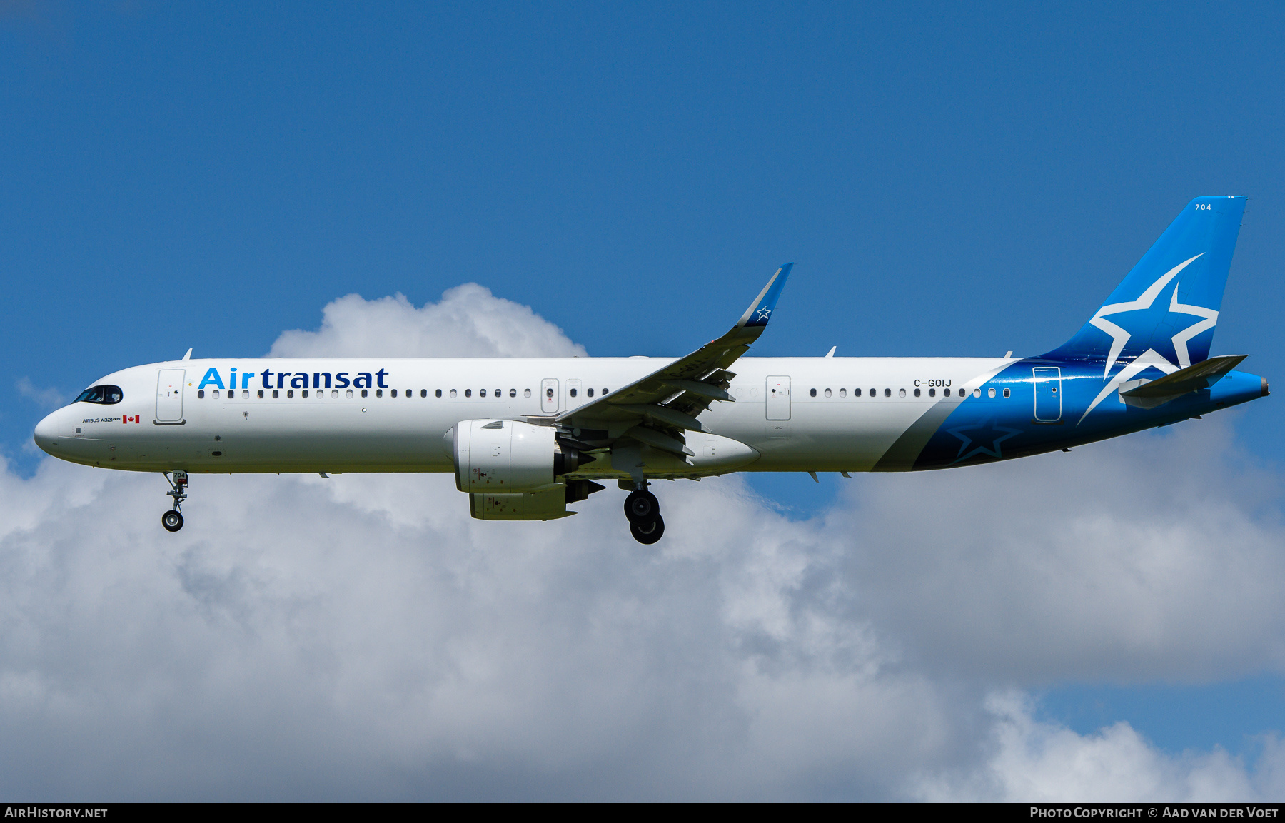 Aircraft Photo of C-GOIJ | Airbus A321-271NX | Air Transat | AirHistory.net #469347