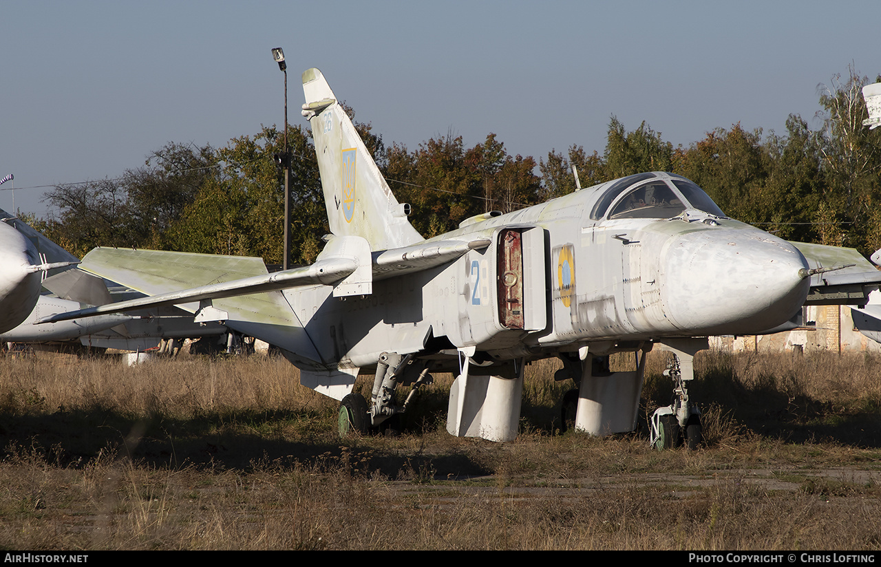 Aircraft Photo of 26 blue | Sukhoi Su-24M | Ukraine - Air Force | AirHistory.net #469381