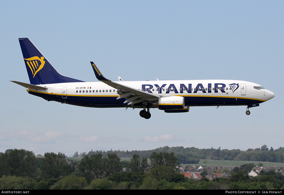 Aircraft Photo of EI-DYW | Boeing 737-8AS | Ryanair | AirHistory.net #469421