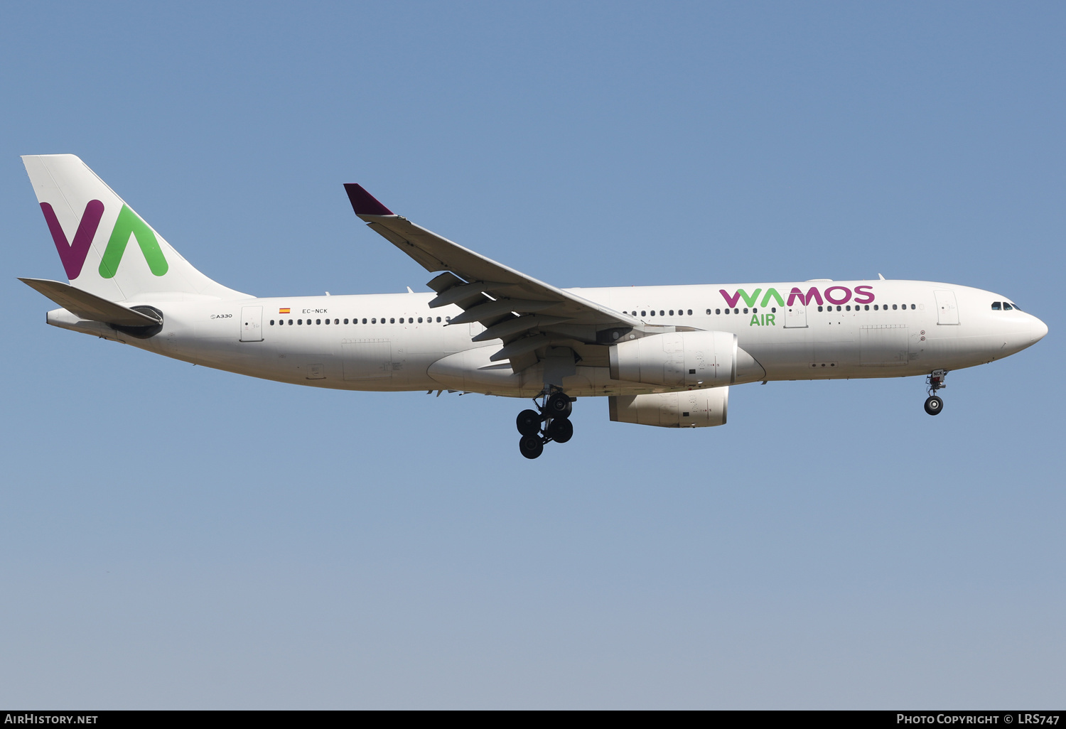 Aircraft Photo of EC-NCK | Airbus A330-243 | Wamos Air | AirHistory.net #469424