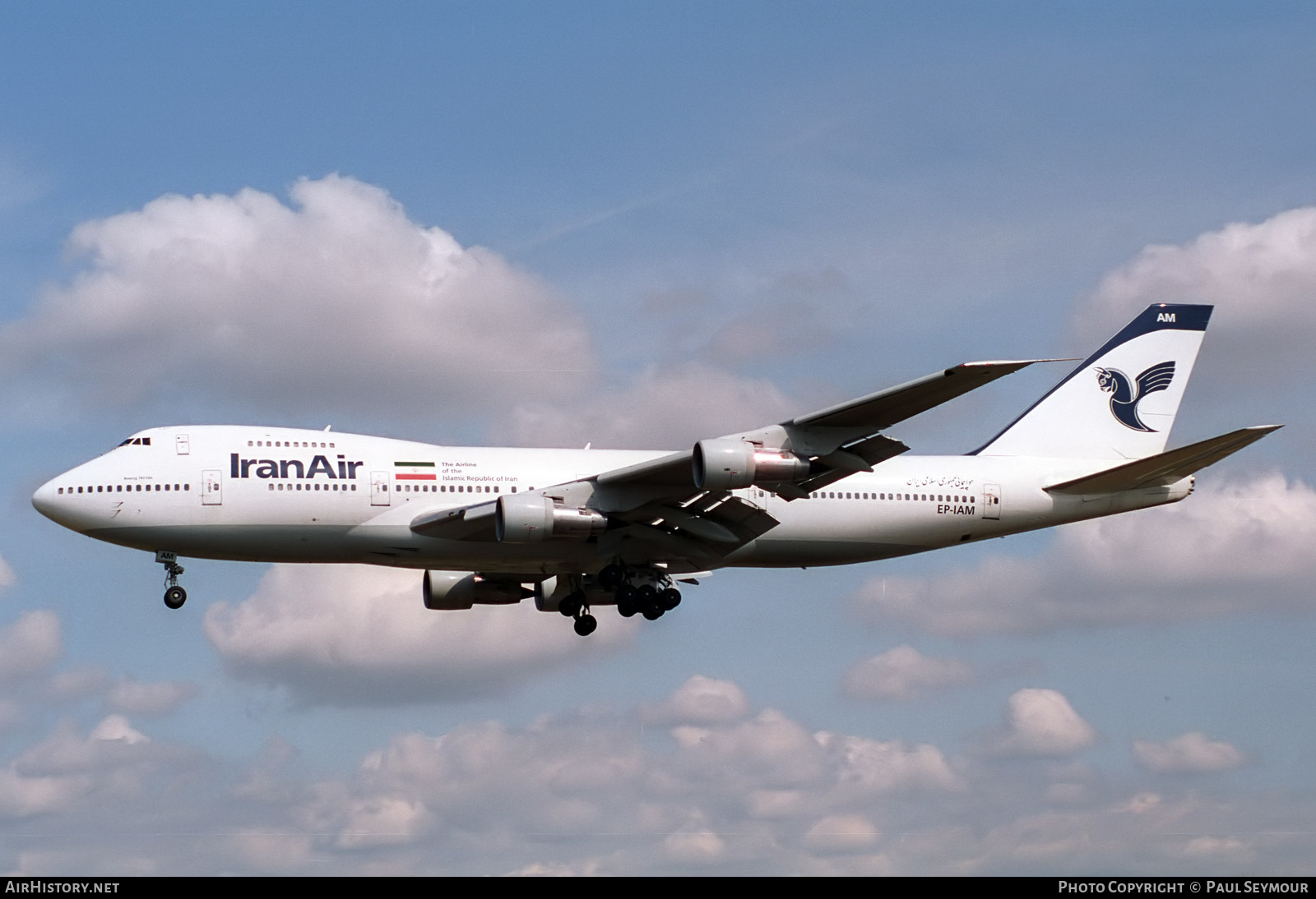Aircraft Photo of EP-IAM | Boeing 747-186B | Iran Air | AirHistory.net #469457