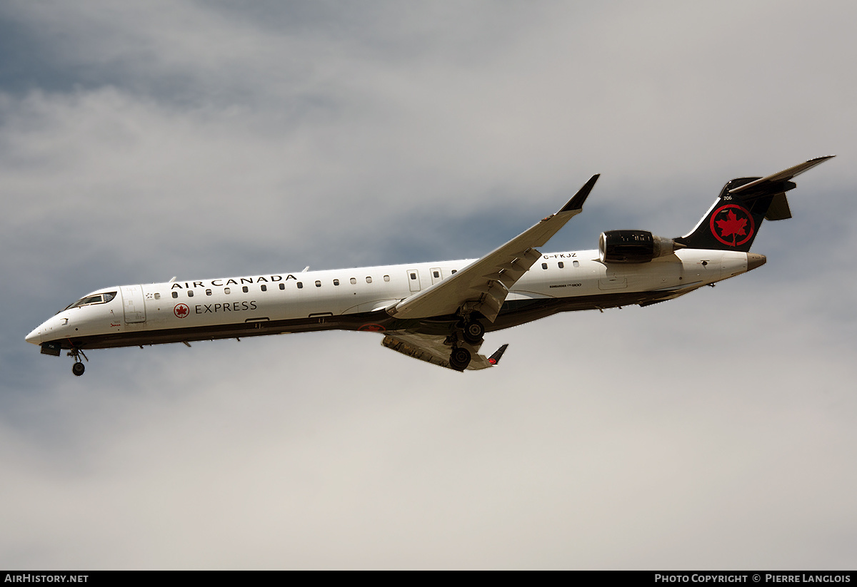 Aircraft Photo of C-FKJZ | Bombardier CRJ-900LR (CL-600-2D24) | Air Canada Express | AirHistory.net #469483