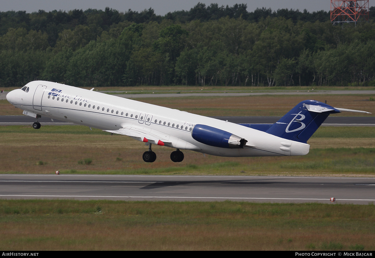 Aircraft Photo of F-GNLG | Fokker 100 (F28-0100) | Blue Line | AirHistory.net #469484