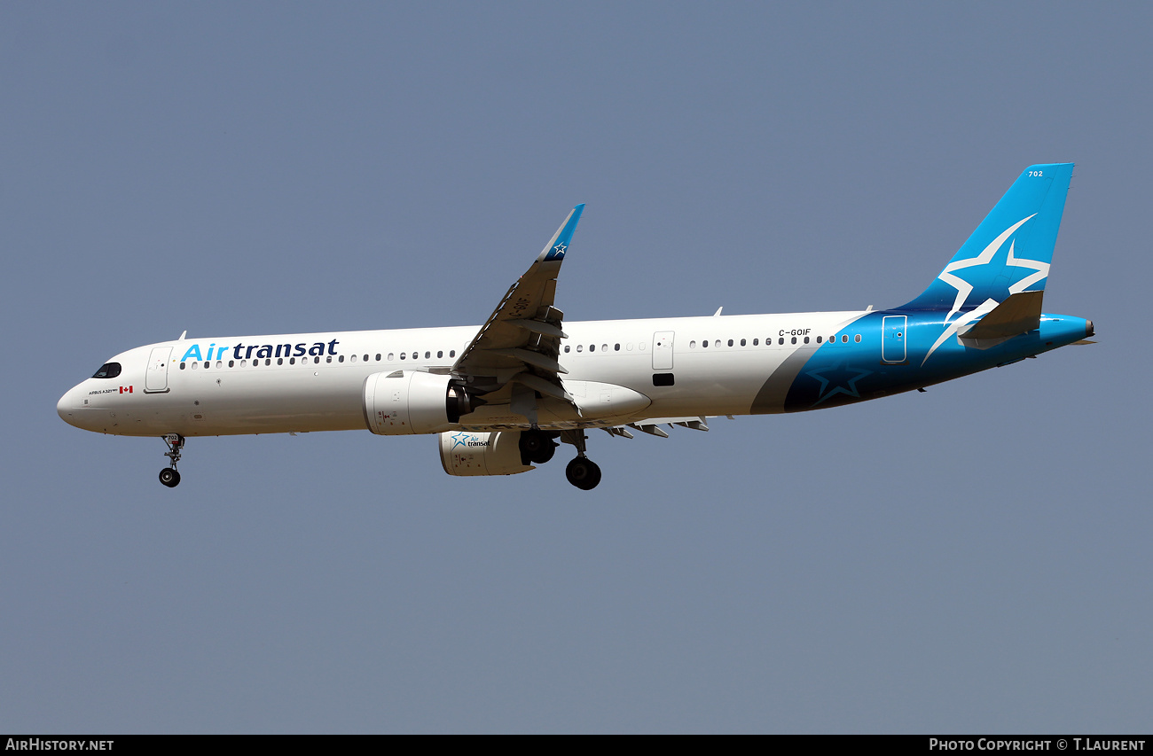 Aircraft Photo of C-GOIF | Airbus A321-271NX | Air Transat | AirHistory.net #469492