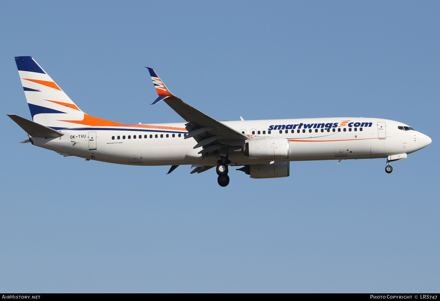 Aircraft Photo of OK-TVU | Boeing 737-86N | Smartwings | AirHistory.net #469493