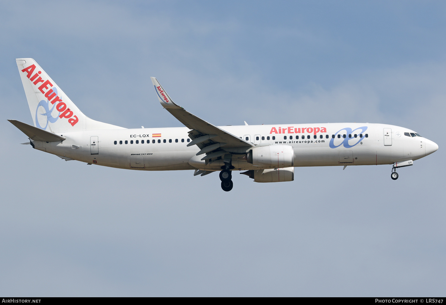 Aircraft Photo of EC-LQX | Boeing 737-85P | Air Europa | AirHistory.net #469670